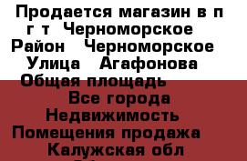 Продается магазин в п.г.т. Черноморское  › Район ­ Черноморское › Улица ­ Агафонова › Общая площадь ­ 100 - Все города Недвижимость » Помещения продажа   . Калужская обл.,Обнинск г.